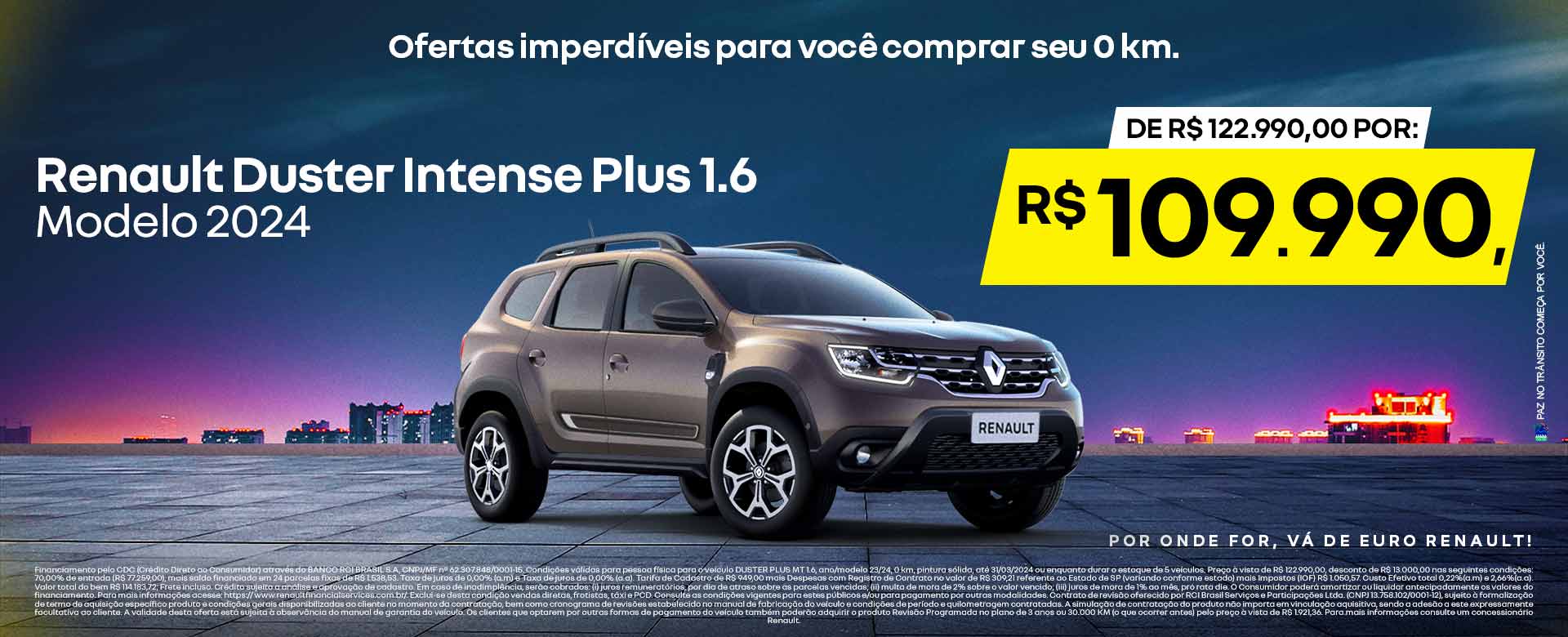 Duster Intense 1.6 modelo 2024 - Por R$109.990,00 - Ribeirão Preto