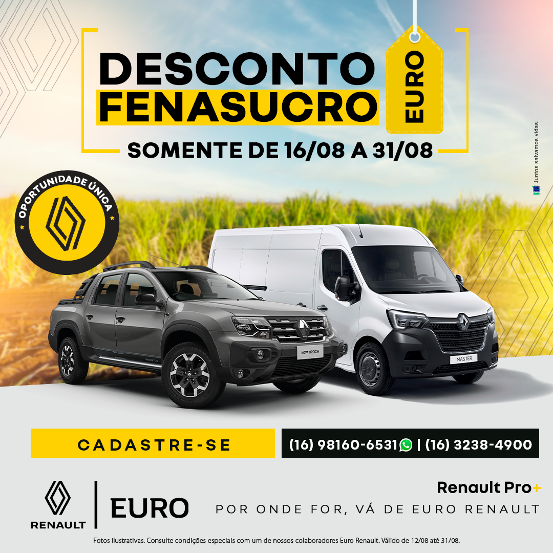 Descontos exclusivos Fenasucro